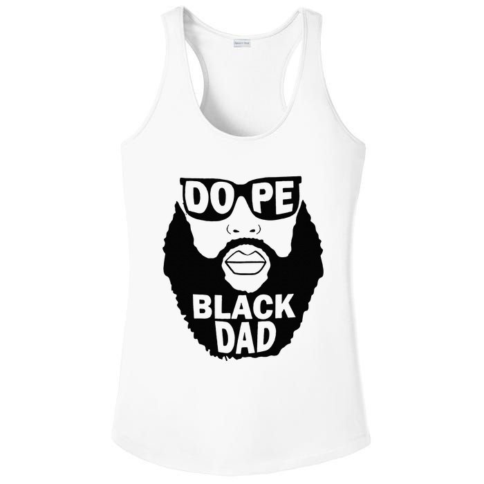 Dope Black Dad Gift Fathers Day Ladies PosiCharge Competitor Racerback Tank