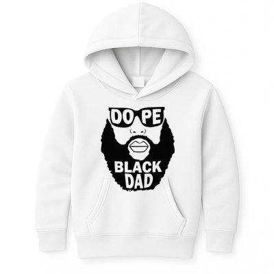 Dope Black Dad Gift Fathers Day Kids Hoodie