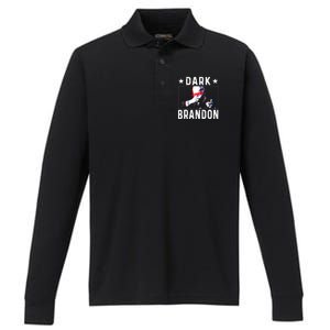 Dark Brandon Performance Long Sleeve Polo