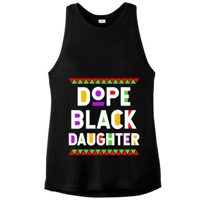 Dope Black Daughter African American History Month Ladies PosiCharge Tri-Blend Wicking Tank
