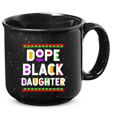 Dope Black Daughter African American History Month 15oz Campfire Ceramic Mug