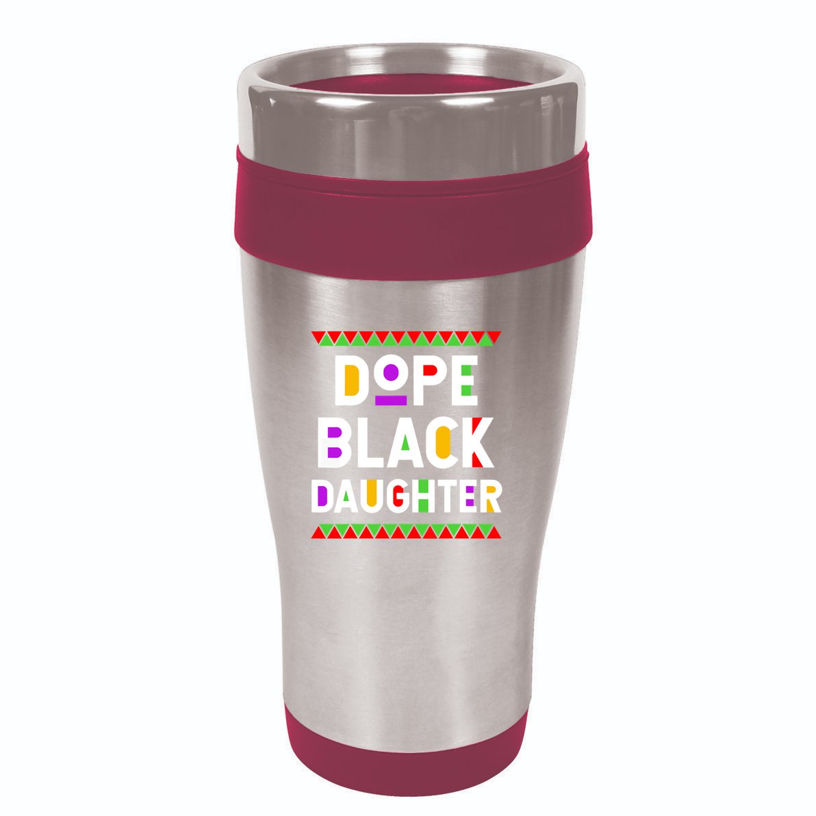 Dope Black Daughter African American History Month 16oz Travel Tumbler