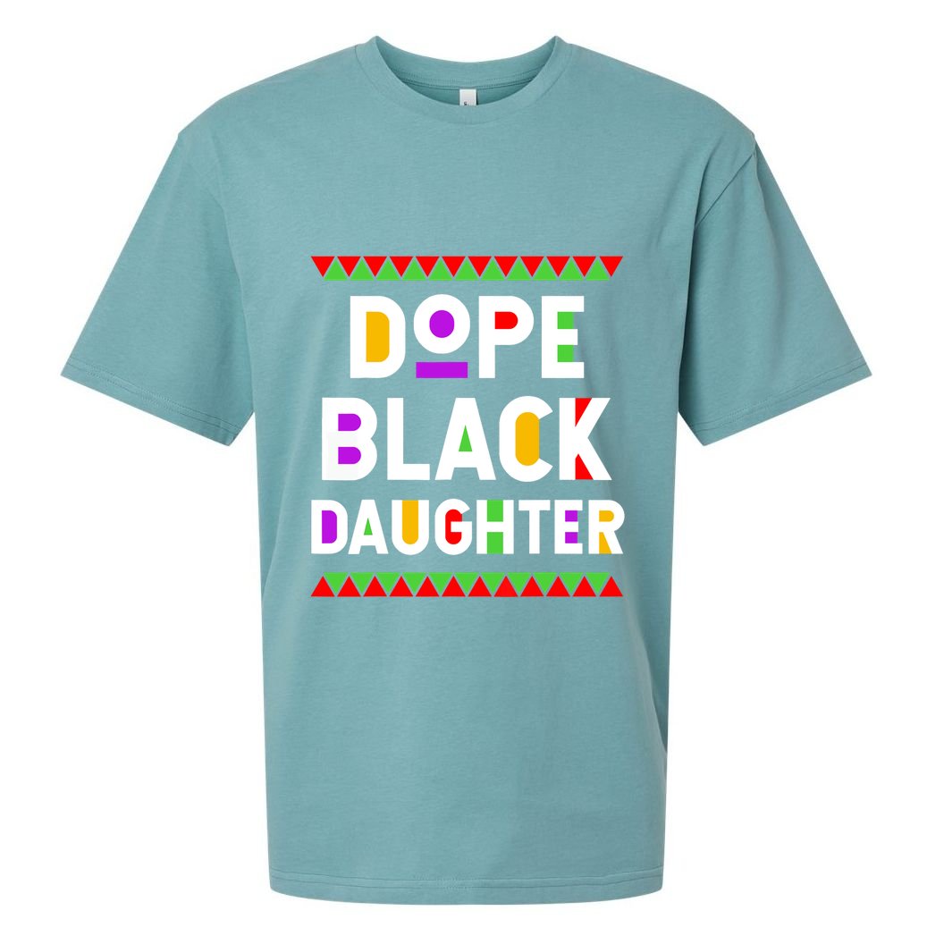 Dope Black Daughter African American History Month Sueded Cloud Jersey T-Shirt