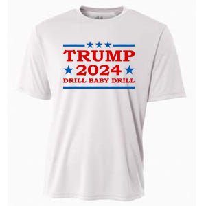 Drill Baby Drill Trump 2024 President Election Republicans Cooling Performance Crew T-Shirt