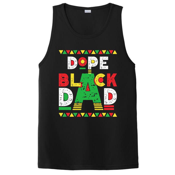 Dope Black Dad African American Black Dad Pride Fathers Day PosiCharge Competitor Tank