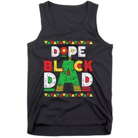 Dope Black Dad African American Black Dad Pride Fathers Day Tank Top