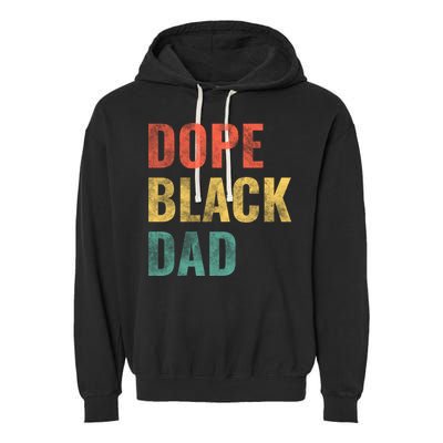 Dope Black Dad Funny Gift Garment-Dyed Fleece Hoodie