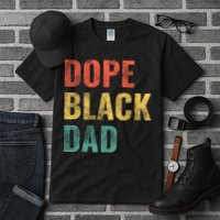 Dope Black Dad Funny Gift Tall T-Shirt