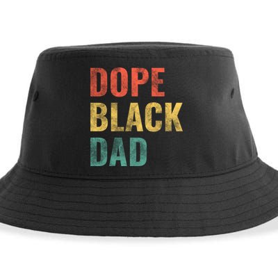 Dope Black Dad Funny Gift Sustainable Bucket Hat