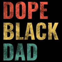 Dope Black Dad Funny Gift Drawstring Bag