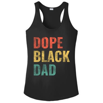 Dope Black Dad Funny Gift Ladies PosiCharge Competitor Racerback Tank