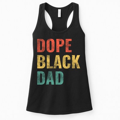Dope Black Dad Funny Gift Womens Tank Top