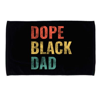 Dope Black Dad Funny Gift Microfiber Hand Towel