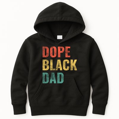 Dope Black Dad Funny Gift Kids Hoodie