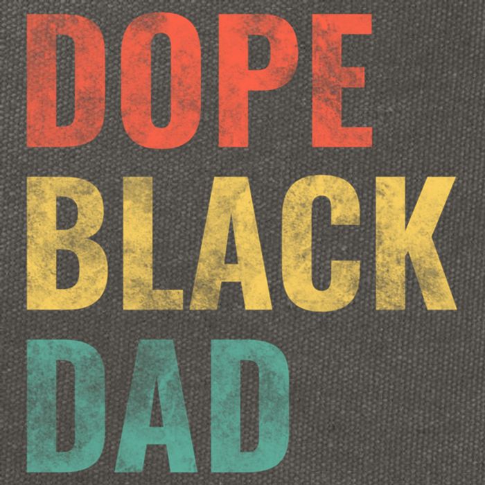 Dope Black Dad Funny Gift Cotton Canvas Backpack