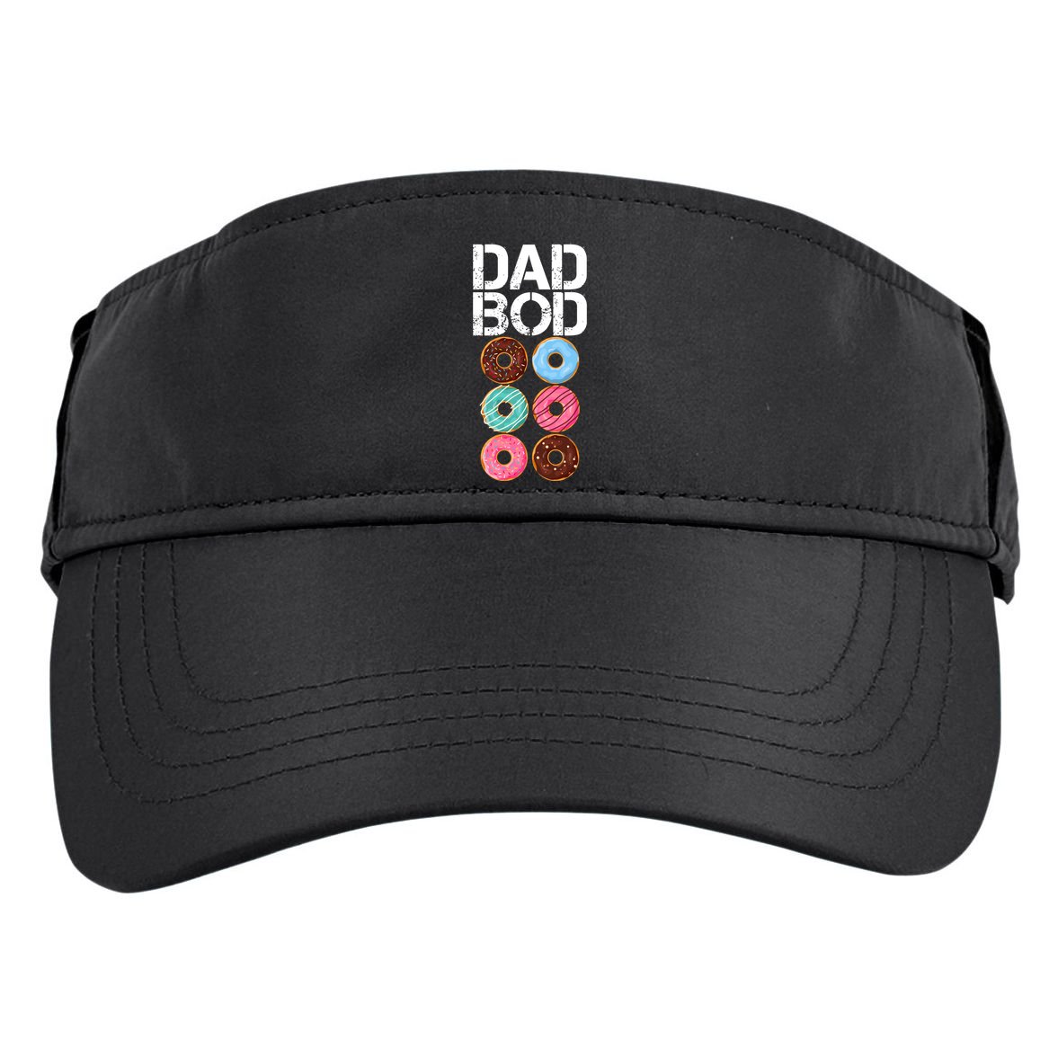 Dad Bod Donut Six Pack Adult Drive Performance Visor