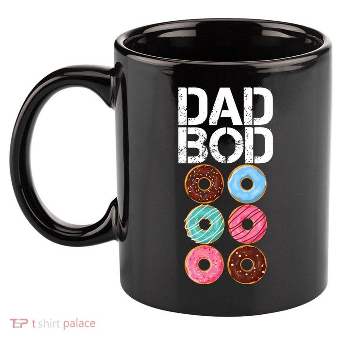 Dad Bod Donut Six Pack 11oz C Handle Ceramic Mug