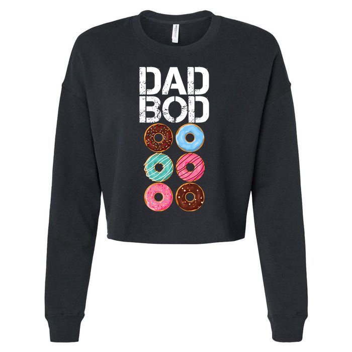 Dad Bod Donut Six Pack Cropped Pullover Crew