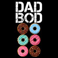 Dad Bod Donut Six Pack Cropped Pullover Crew