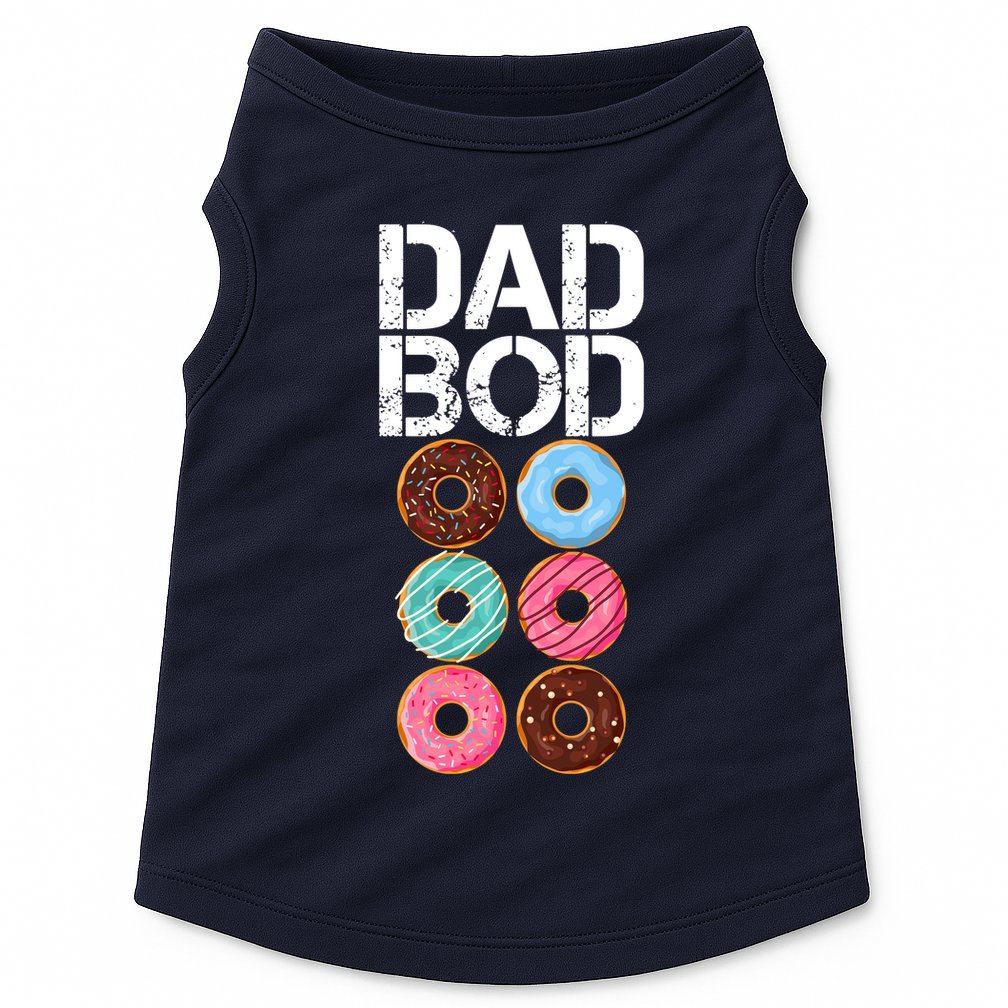 Dad Bod Donut Six Pack Doggie Tank