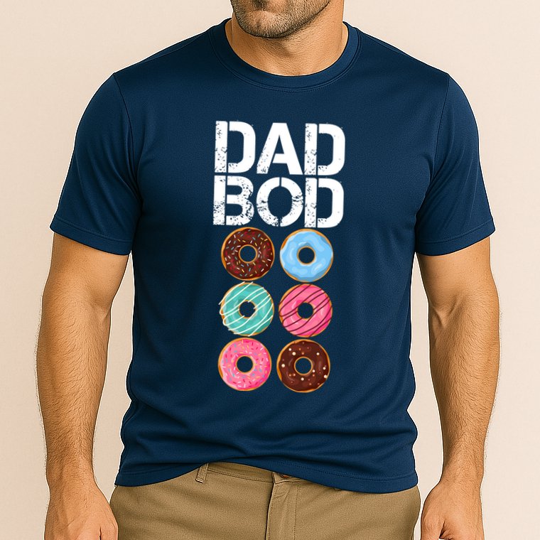 Dad Bod Donut Six Pack Performance Shirt