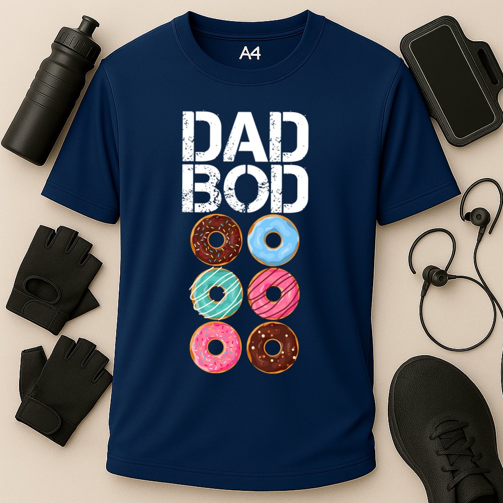 Dad Bod Donut Six Pack Performance Shirt