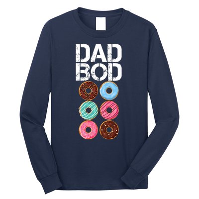 Dad Bod Donut Six Pack Long Sleeve Shirt