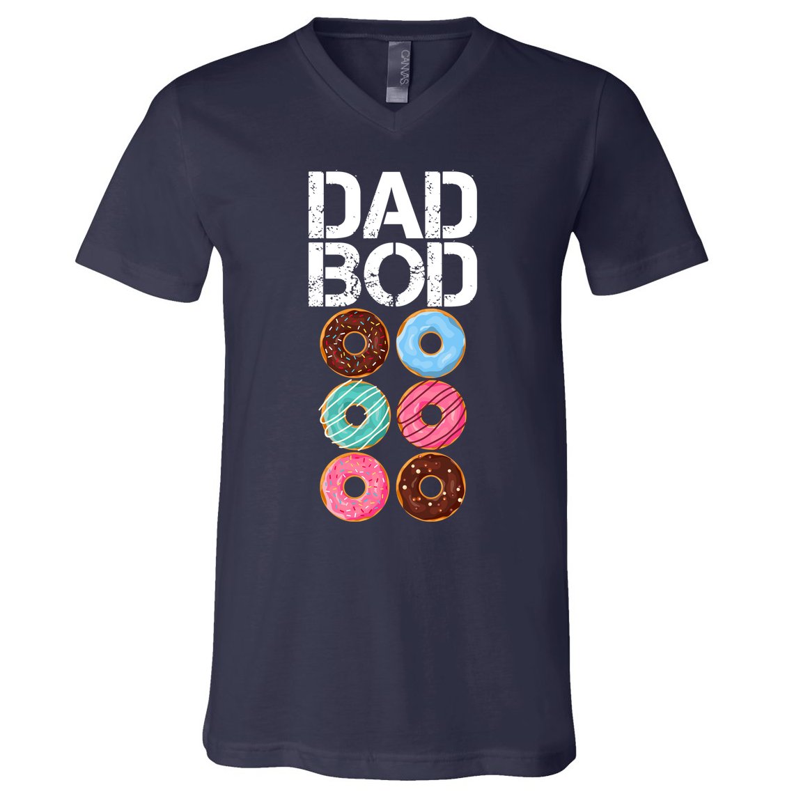Dad Bod Donut Six Pack V-Neck T-Shirt