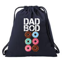 Dad Bod Donut Six Pack Drawstring Bag