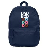 Dad Bod Donut Six Pack 16 in Basic Backpack
