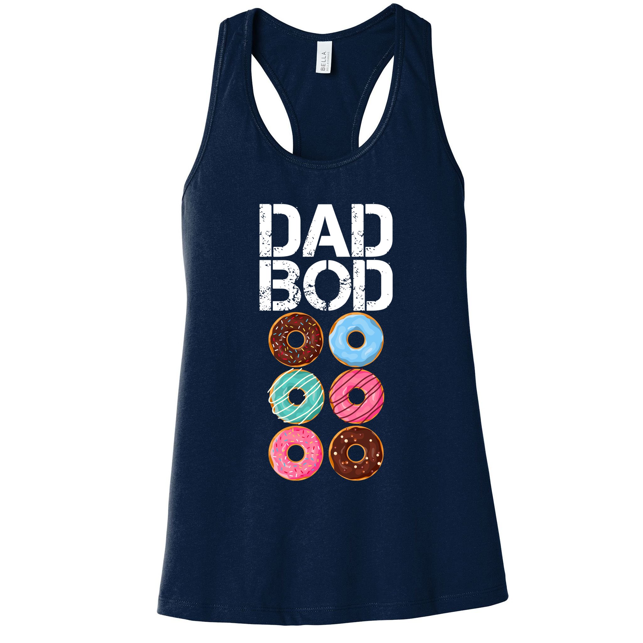 Dad Bod Donut Six Pack Womens Tank Top