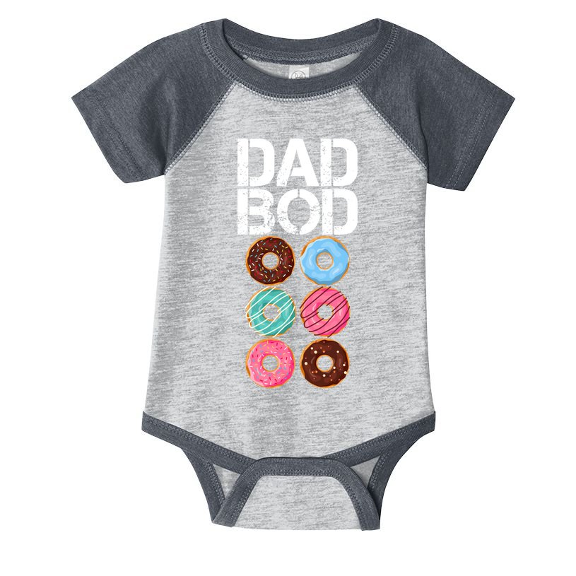 Dad Bod Donut Six Pack Infant Baby Jersey Bodysuit