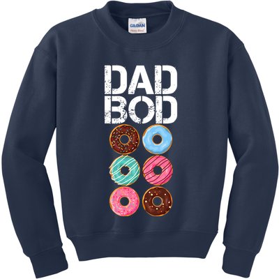 Dad Bod Donut Six Pack Kids Sweatshirt