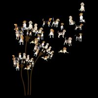 Dandelions Beagle Dog Tall Hoodie