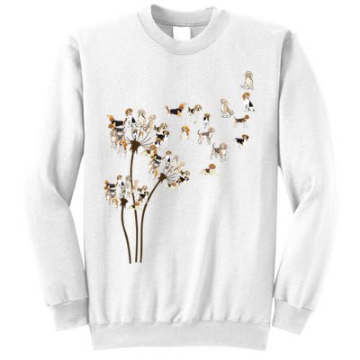 Dandelions Beagle Dog Sweatshirt