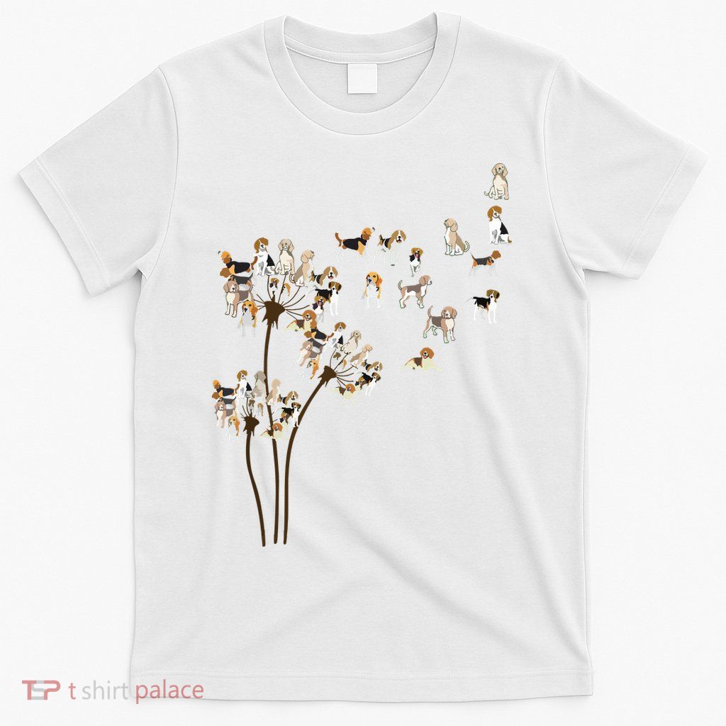Dandelions Beagle Dog T-Shirt