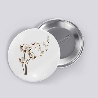 Dandelions Beagle Dog Button