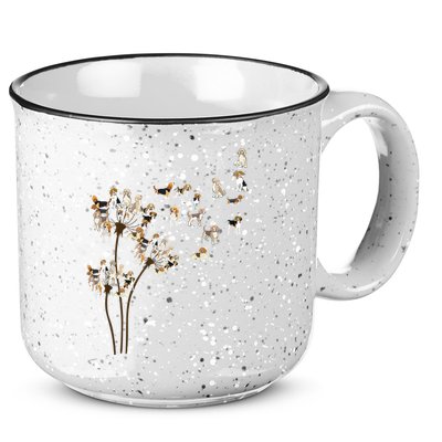 Dandelions Beagle Dog 15oz Campfire Ceramic Mug