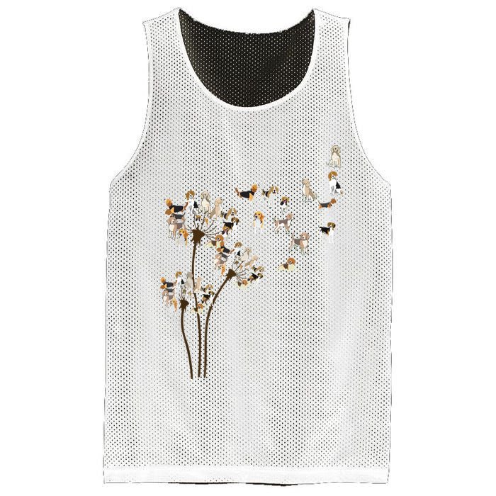 Dandelions Beagle Dog Mesh Reversible Basketball Jersey Tank