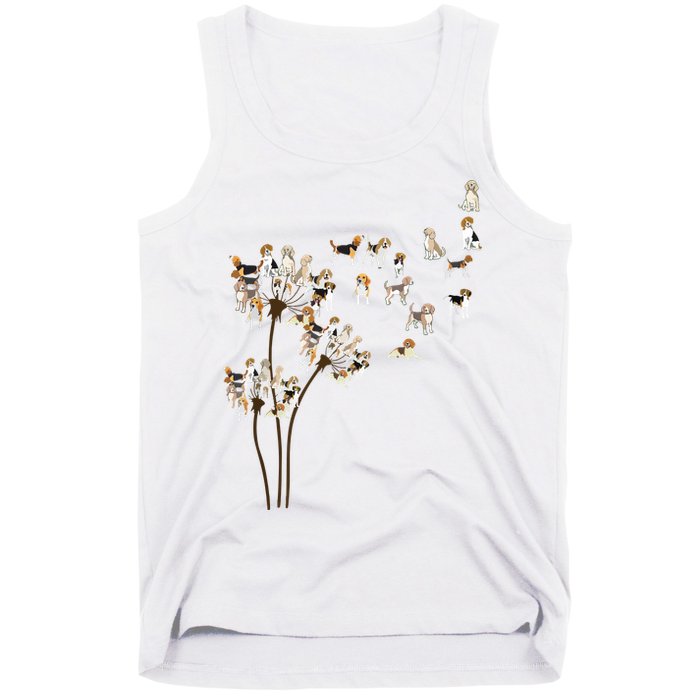 Dandelions Beagle Dog Tank Top