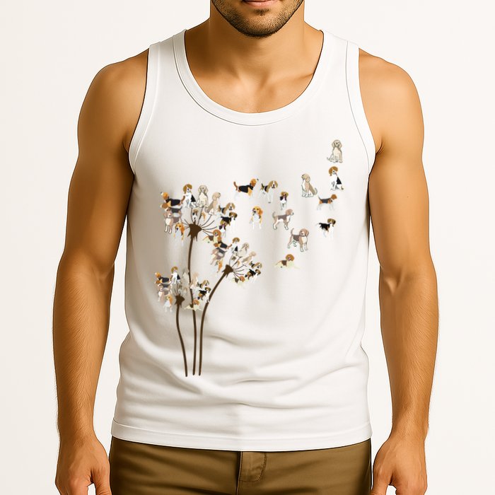 Dandelions Beagle Dog Tank Top