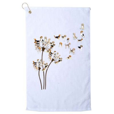 Dandelions Beagle Dog Golf Towel