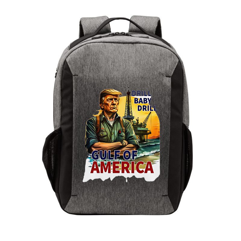 Drill Baby Drill American Flag Gulf Of US America Vector Backpack