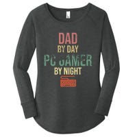 Dad By Day PC Gamer By Night - Gift for gaming Dads Women's Perfect Tri Tunic Long Sleeve Shirt