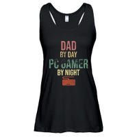 Dad By Day PC Gamer By Night - Gift for gaming Dads Ladies Essential Flowy Tank