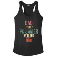 Dad By Day PC Gamer By Night - Gift for gaming Dads Ladies PosiCharge Competitor Racerback Tank