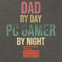 Dad By Day PC Gamer By Night - Gift for gaming Dads Cotton Canvas Backpack