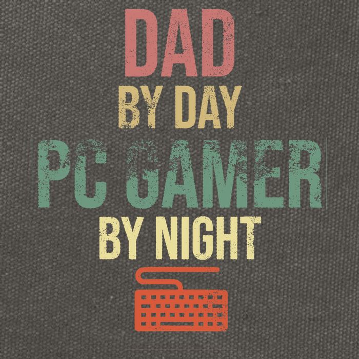 Dad By Day PC Gamer By Night - Gift for gaming Dads Cotton Canvas Backpack