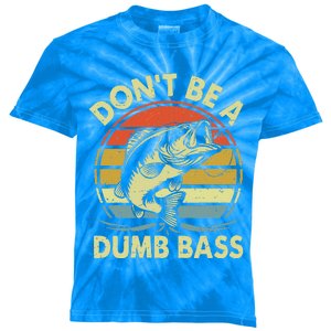 DonT Be Dumb Bass Funny Dad Kids Tie-Dye T-Shirt