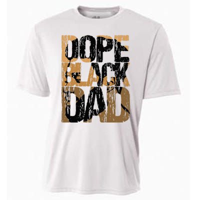 Dope Black Dad Juneteenth Black History Month Pride Fathers Cooling Performance Crew T-Shirt